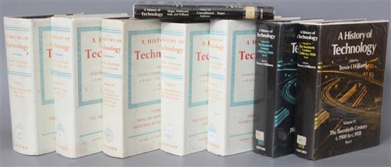 Singer, Charles and Others - A History of Technology, vols 1 - 5, vol 2 rebound, Clarendon Press, 1954-1958